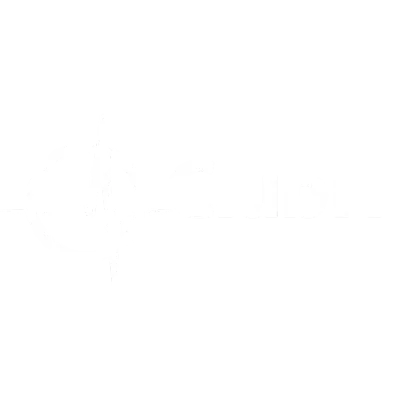 club it logo white
